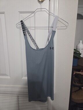 Under Armour Slate Blue Performance Tank with Branded Straps
